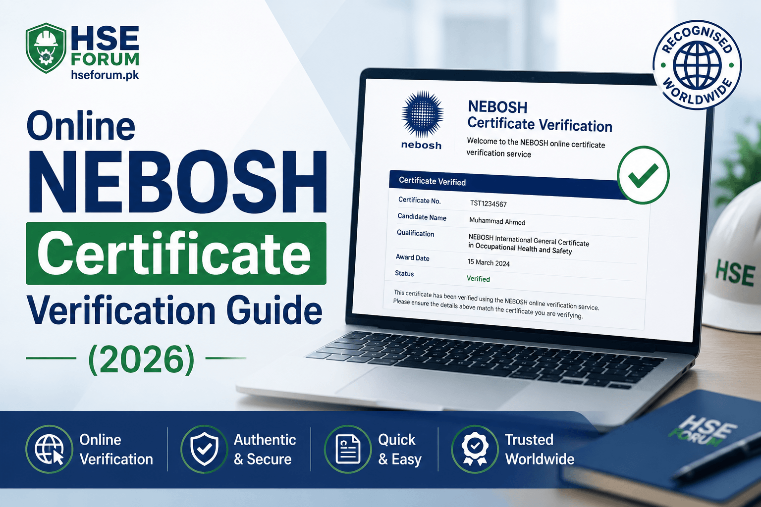 NEBOSH Certificate Verification